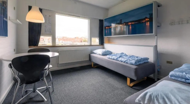 Twin room with city view Danhostel Ribe