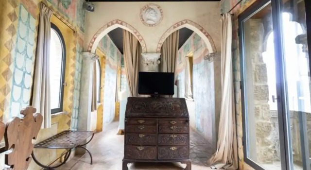 Standard Zimmer mit Balkon und mit Stadtblick Castello Di Monterone