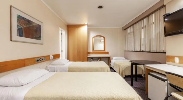 Трёхместный номер Deluxe Tri Hotel Smart Caxias