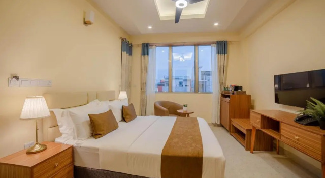 Двухместный номер Deluxe с балконом и с видом на город Amber Beach Hotel at Hulhumale