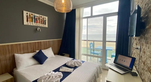 Двухместный номер Deluxe с балконом и с видом на море Safir Beach Resort Hotel & Socail Facility