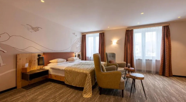 Номер Deluxe Sporthotel Pontresina