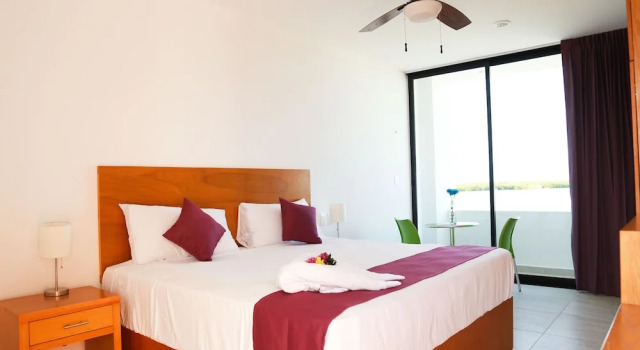 Двухместный номер Deluxe с видом на море Yuum Ha Boutique Hotel