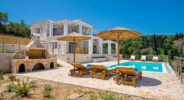 Коттедж Vasiliki Villa - Charming 4 BR Villa With Pool and sea Views