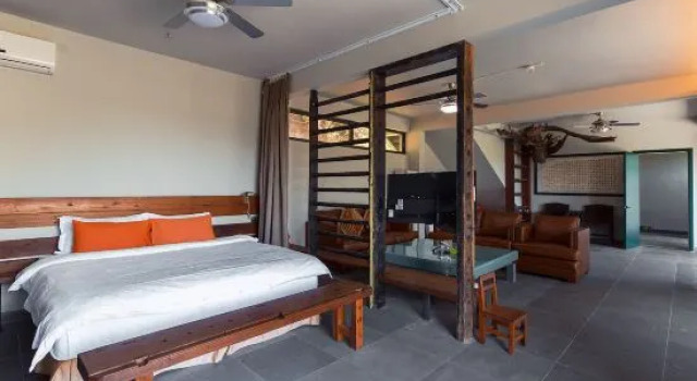 Кровать в общем номере Guangzhou Congshe Huanglong Mountain Fangye Luxury Homestay