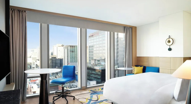 Двухместный клубный (доступ в лаунж для двух гостей) номер Deluxe Le Meridien Seoul Myeongdong