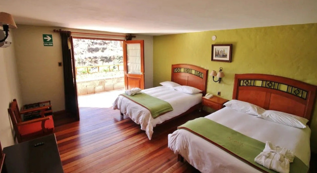 Standaard Vierpersoonskamer met balkon en  met uitzicht El Refugio Hotel Colca