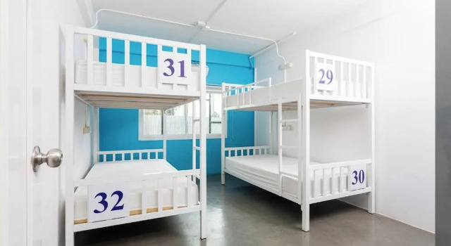 Кровать в общем номере (мужской номер) U-Sabai Hostel