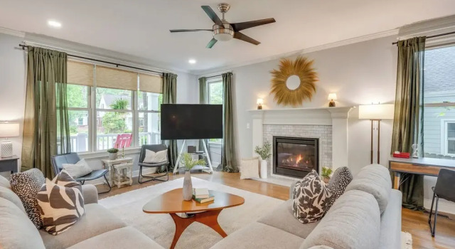 Коттедж 1 Mi to Dtwn: Upscale Retreat in Durham!