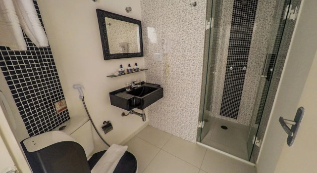 Двухместный номер Comfort рядом с пляжем Grand Hotel Guarujá - A sua Melhor Experiência Beira Mar na Praia