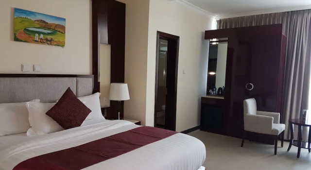 Standardowy pokój 1 sypialnia i balkonem i z widokiem na miasto Zmama Hotel