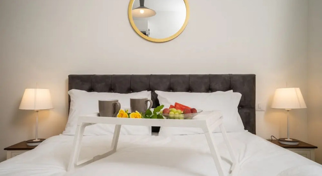 1 phòng ngủ Deluxe Phòng Suite có ban công và có view thành phố Eshel Suites