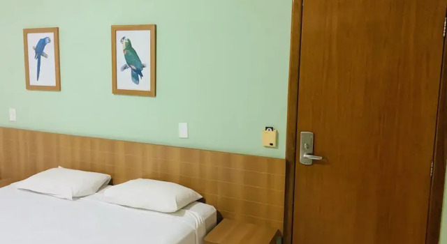 Трёхместный номер Classic c 1 комнатой с видом на бассейн Apto aconchegante- Recanto do Bosque Novo condominio em caldas novas