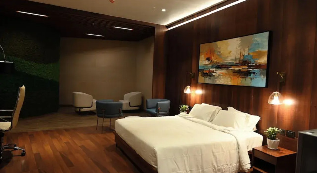 Люкс Deluxe 0484 Aero Lounge-Terminal 2 Cochin Airport Hotel