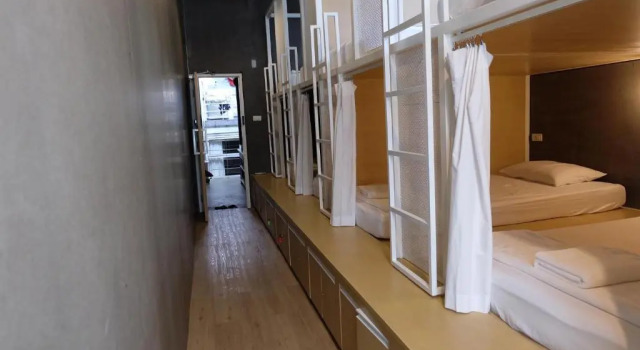 Кровать в общем номере On the Bed Hostel