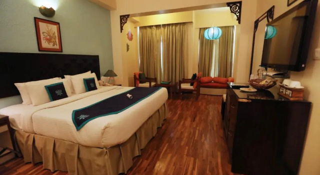 Номер Premium с видом на реку GANGA KINARE- A Riverside Boutique Resort, Rishikesh