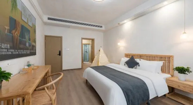 Тент с 2 комнатами с видом на закат Camellia Diary Villa Holiday Meisu (Wuyuan Bus Station Huaxing Plaza Branch)