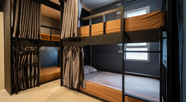 Кровать в общем номере Black Pantera Hostel