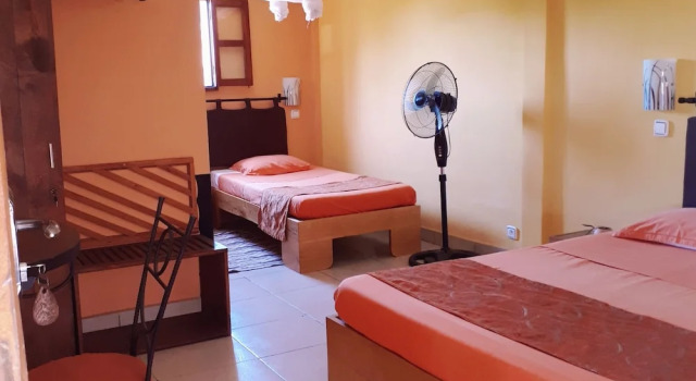Standard Dreier Zimmer mit Gartenblick hotel trecicogne