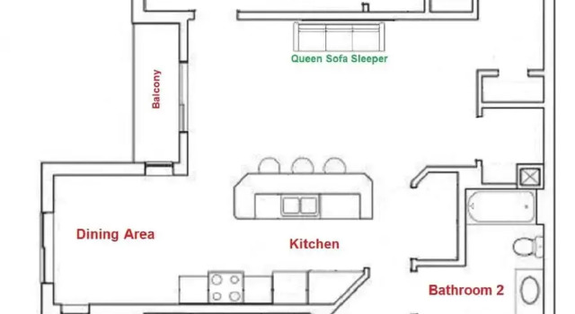Номер Deluxe Condo Near Convention Center Sleeps 9