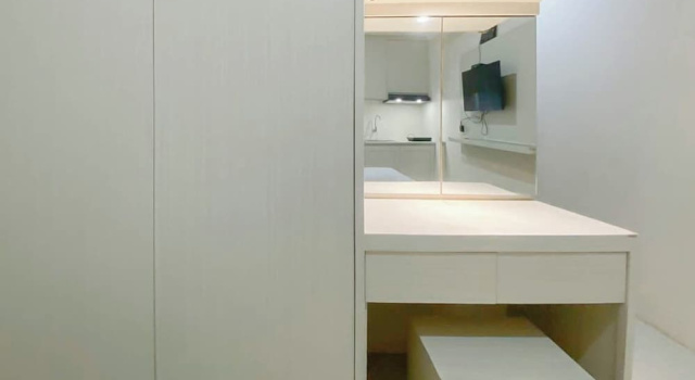 Estudio Estándar Minimalist Style Studio Near Undip At Paltrow City Apartment