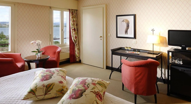 Romantik Hotel Mont Blanc au Lac, Rezerwuj Hotel Hotele w Vaud z basenem, Basen