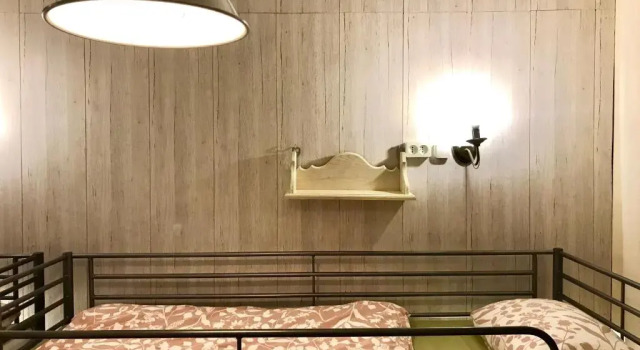 Кровать в общем номере Hostel u Kmity