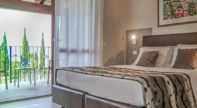 Двухместный номер Superior с балконом и с видом на озеро Hotel Relais Agli Olivi