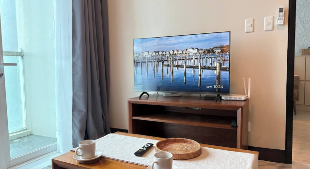 Pond & Sea View, Mactan Strait, Boek Appartement Lapu-Lapu City 