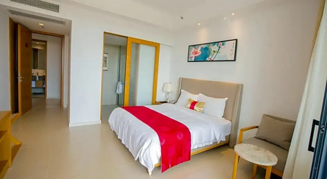 Люкс с 3 комнатами с видом на сад Fu Hai Tang Resort Haitang Bay