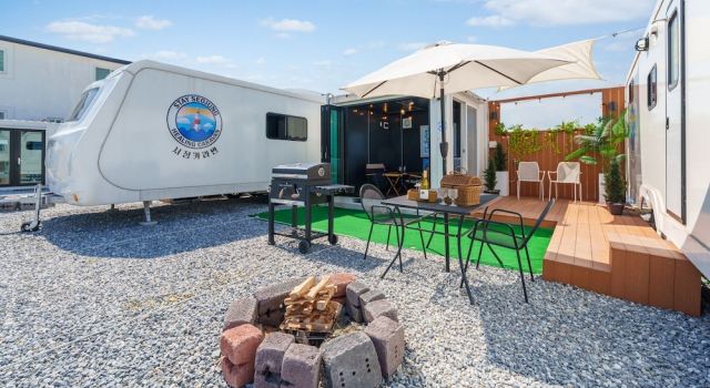 Номер Standard Gangneung Seojeong Camp Caravan