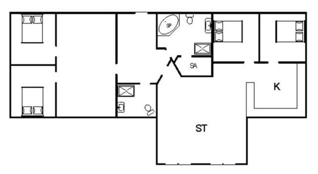 8 Person Holiday Home in Fano, Rezervați Hotel Hoteluri în Syddanmark cu parcare, Parcare