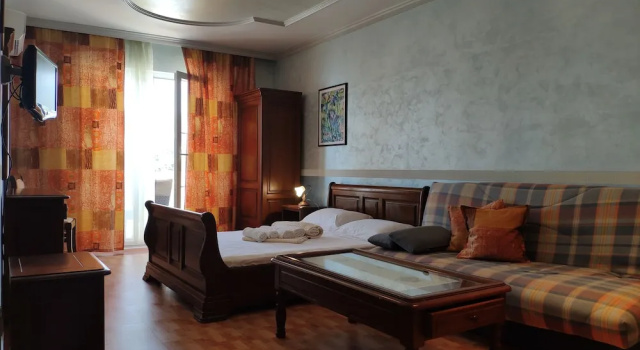 Студия с балконом и с видом на море Apartments Stević - Monaco