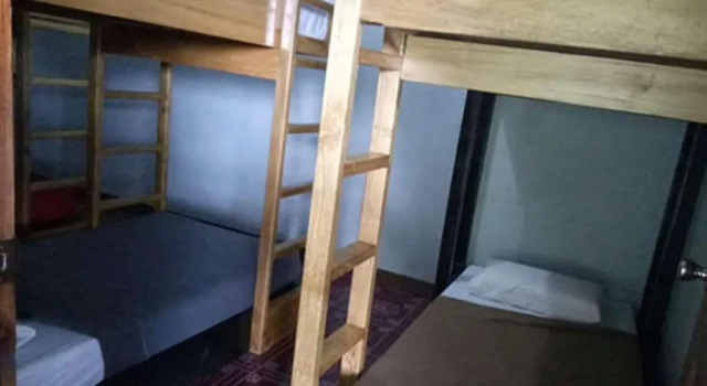Кровать в общем номере Banaue Pink Eco hostel