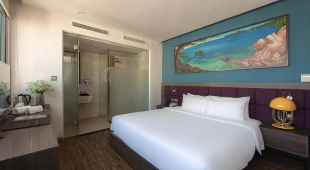 Двухместный номер Deluxe с видом на море Aaron Hotel