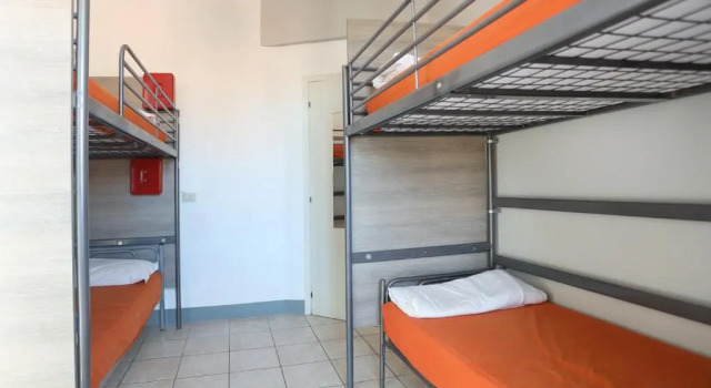 Кровать в общем номере Jammin Hostel & Bar Rimini