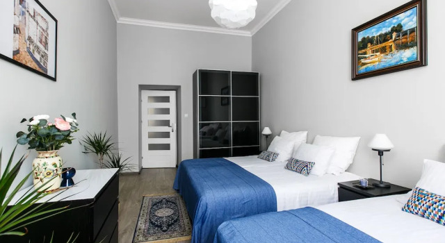 Апартаменты Superior с 2 комнатами с видом на сад DOMINGO Elegant Rooms KRAKÓW Old Town