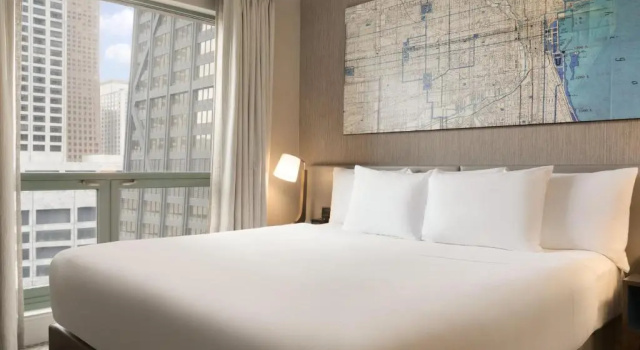Люкс с видом на город Hilton Chicago Magnificent Mile Suites