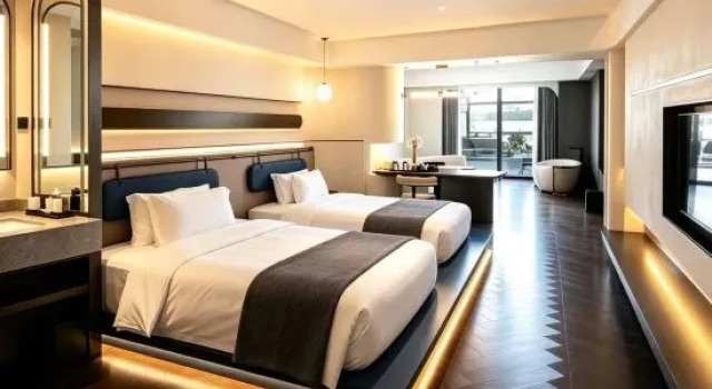 Семейный люкс с видом на реку Nanning Leshell Waterside Hotel（Wanxiang City Fangte ASEAN God Painting Shop)