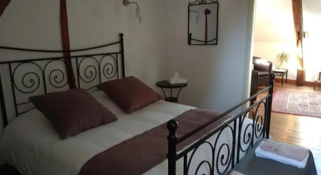 Люкс с 2 комнатами Chambre dHôtes Le Moulin des Landes
