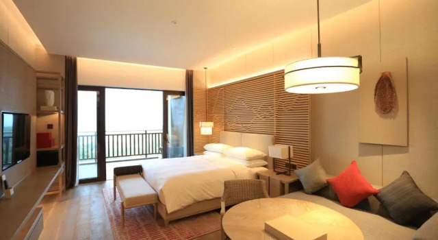 Двухместный номер Deluxe с видом на море Shenzhen Marriott Hotel Golden Bay