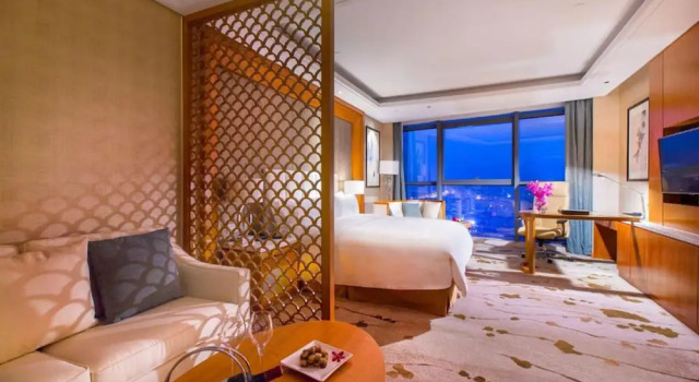 Номер Business с видом на реку Yiwu Shangcheng Hotel