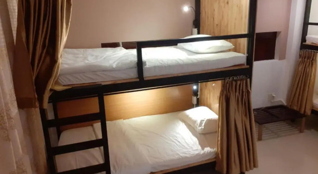 Кровать в общем номере Hoang Thu Hostel