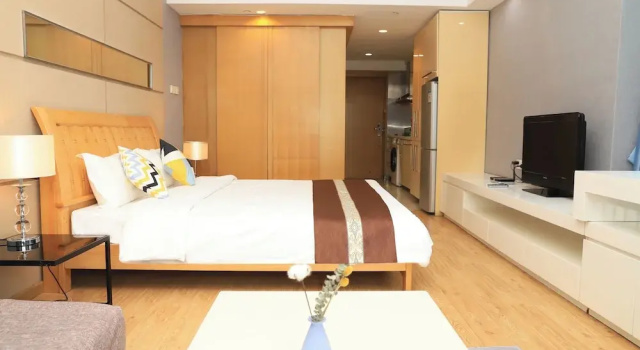 Двухместный номер Basic с видом на город Jiayuan Executive ApartHotel Guangzhou Wuyangcun Metro Station Zhujiang New Town Branch