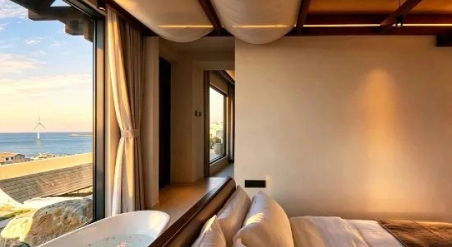Люкс с видом на море Left Bank Qinglan Sunrise Sea View Manor
