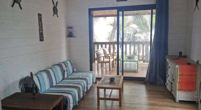 Chalet de 2 chambres avec vue sur la mer jardin clos et wifi a Saint Leu Saint Leu