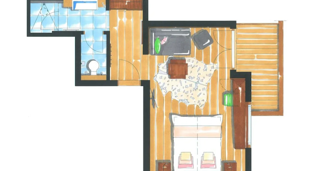 Двухместный номер Deluxe с балконом Hotel Kendler