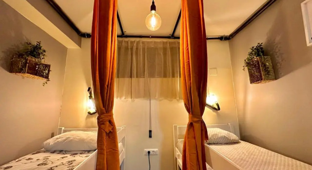 Кровать в общем номере Hostel Pipištrelo