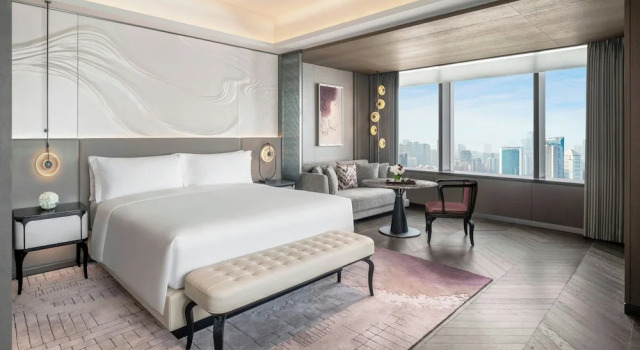 Двухместный клубный номер Standard с красивым видом из окна The Ritz-Carlton, Wuhan