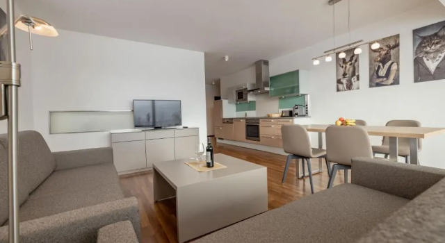 Апартаменты с 2 комнатами с видом на озеро Apartments Schluga